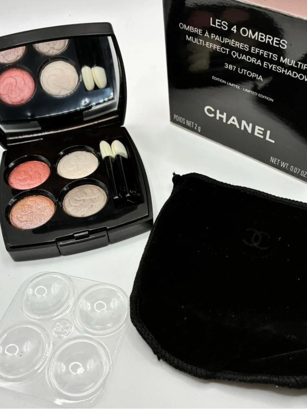 Chanel eyeshadow quad shade 387 utopia brand new box never used